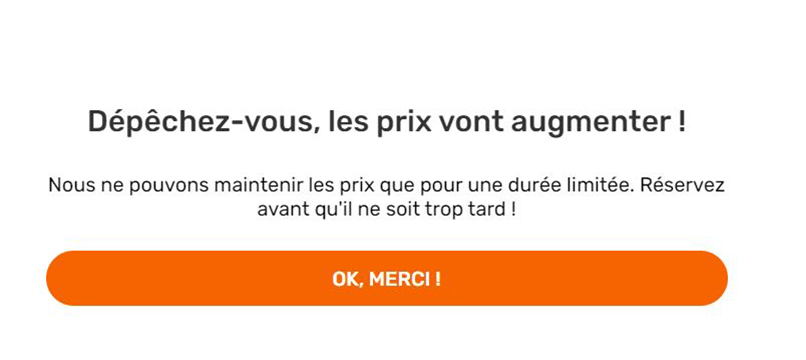 Un exemple de phrase incitative utilisée dans le marketing