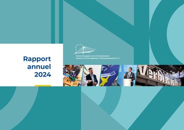 Première de couverture du rapport annuel